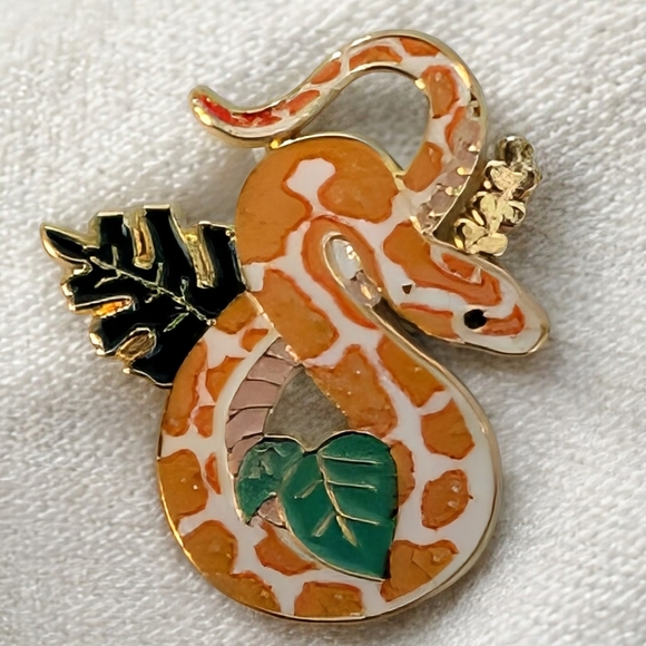 Colorful Snake Enamel Pin - Picture 1 of 4